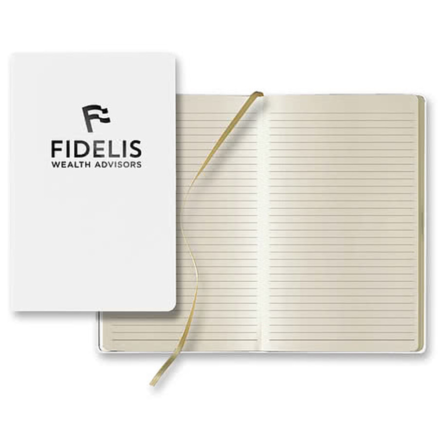 Castelli Matra Slim Medio Lined Ivory Page Journal