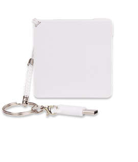 iClick 3-in-1 Flip 600 mAh Power Bank - Color: White