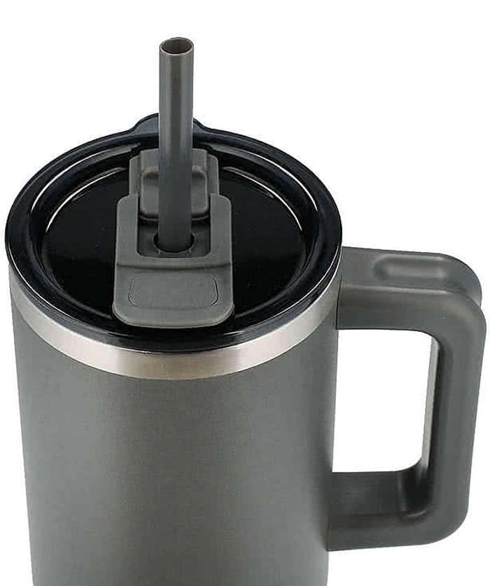 40 oz. Pinnacle Stainless Steel Tumbler with Straw