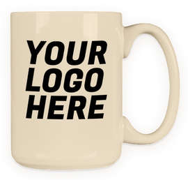 15 oz. Large Ceramic Mug - Color: Almond