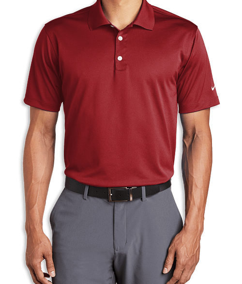Nike Dri-FIT Tech Basic Performance Polo - Embroidered in Pro Red