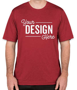 Sport-Tek Heather Contender Performance Shirt - Color: Cardinal Heather