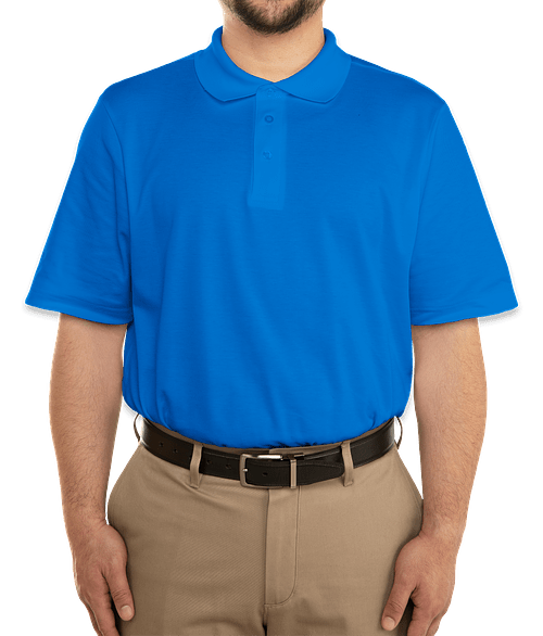 Devon & Jones CrownLux Performance Polo in French Blue