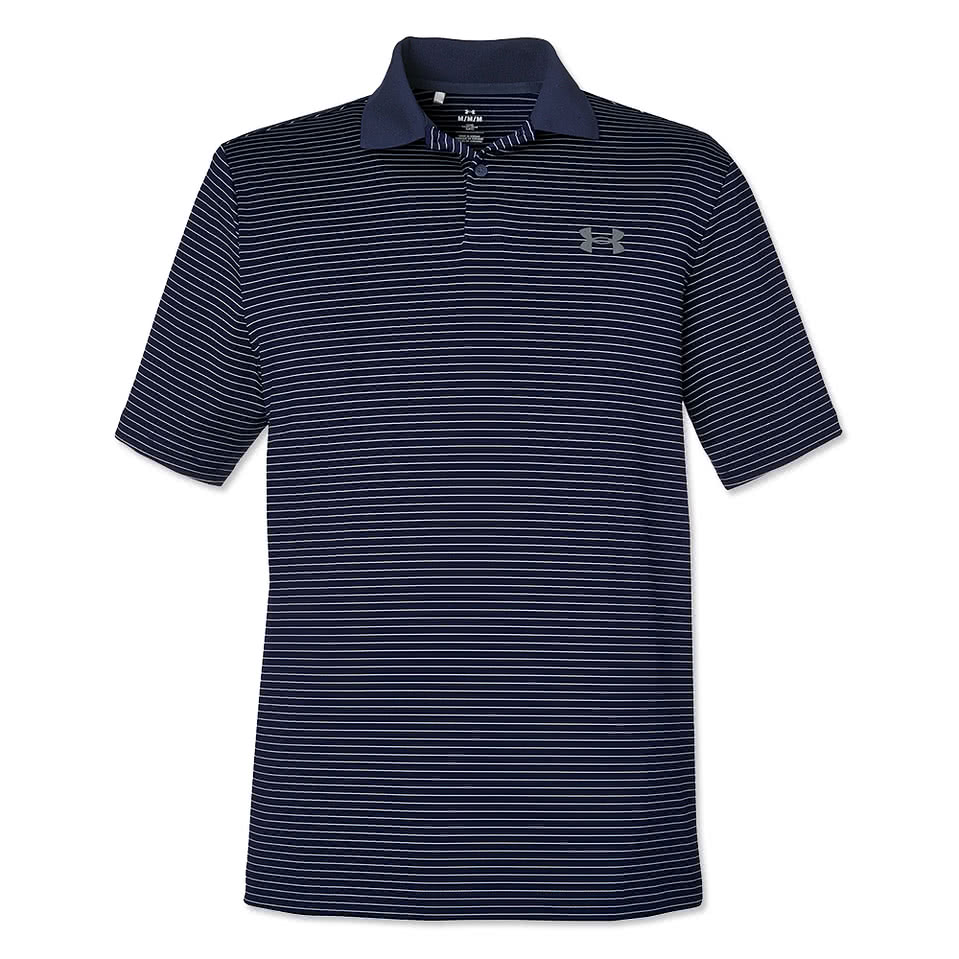 Under Armour Stripe UPF 50 Performance Polo 3.0 - Embroidered