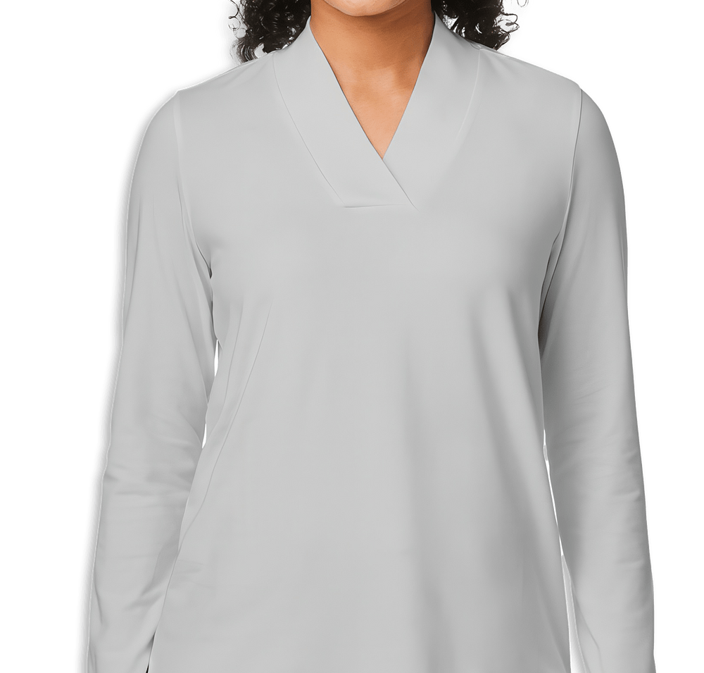 Devon & Jones Women's Raleigh Shawl Collar Long Sleeve Shirt - Embroidered-default