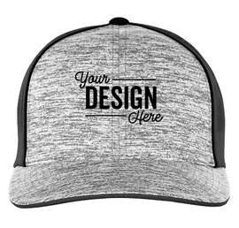 Pacific Headwear Aggressive Heather Trucker Hat - Color: Black / Light Charcoal