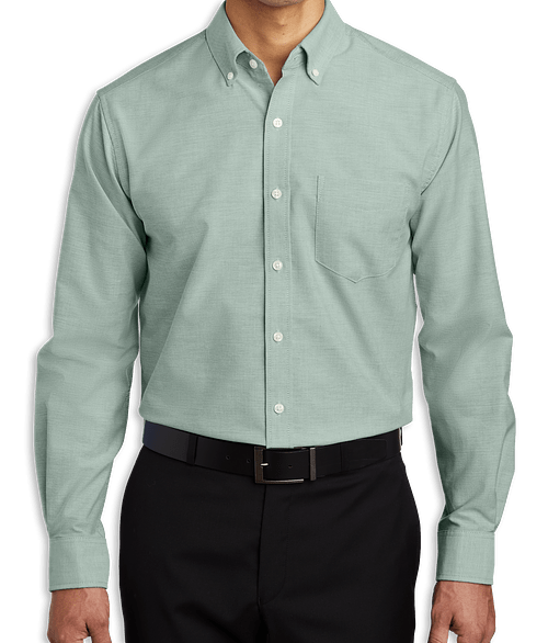 Port Authority SuperPro Oxford Dress Shirt in Green
