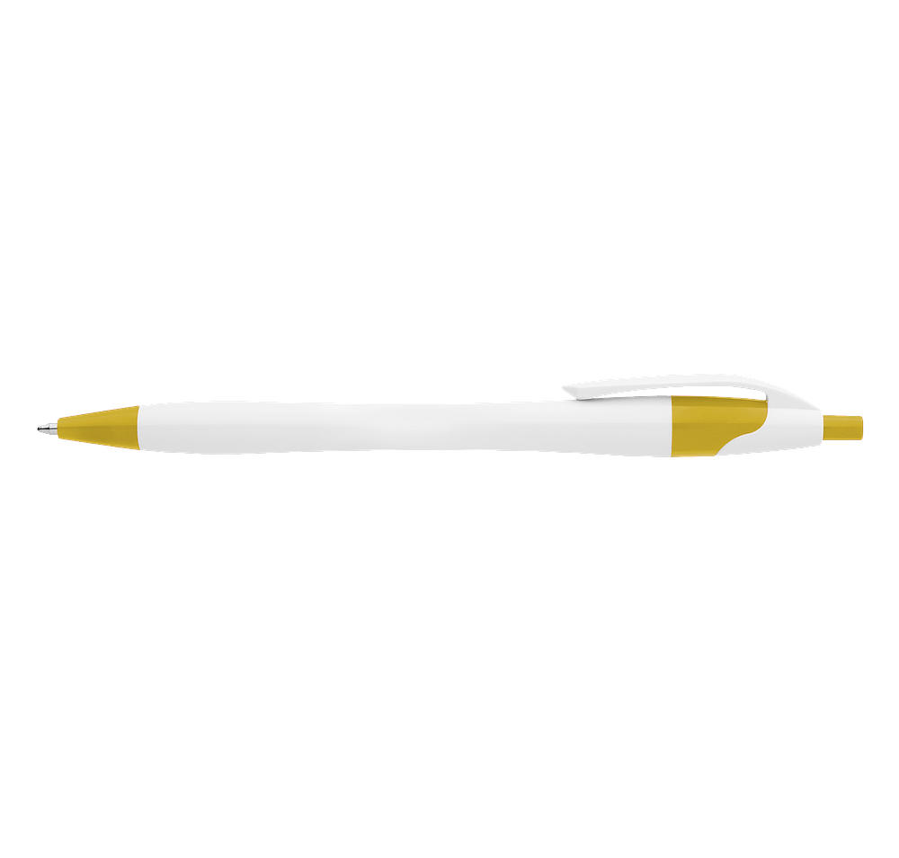 Dart White Body Retractable Pen (black ink)-default