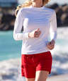 Wet Effect Long Sleeve Rash Guard Shirt