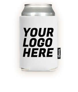 KOOZIE® Collapsible Can Kooler - Color: White