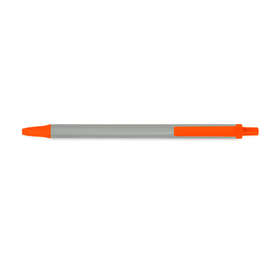 BIC Clic Stic Pen (black ink) - Color: Silver / Orange