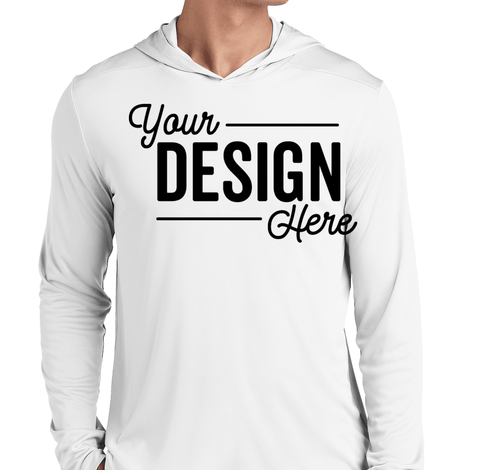 Custom Sport-Tek UPF 50 Hooded Long Sleeve Performance Shirt