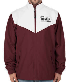 Charles River Championship Track Jacket - Color: Maroon / White