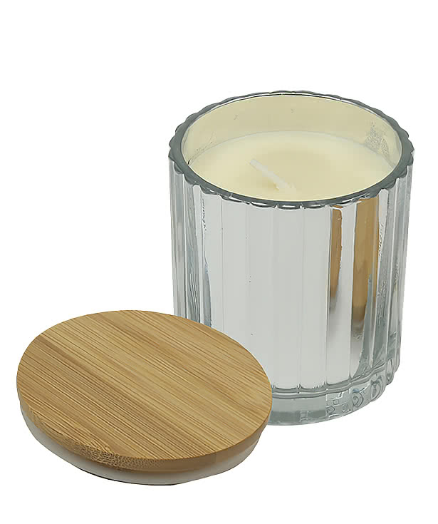 Laser Engraved Aria Scented Candle with Bamboo Lid
