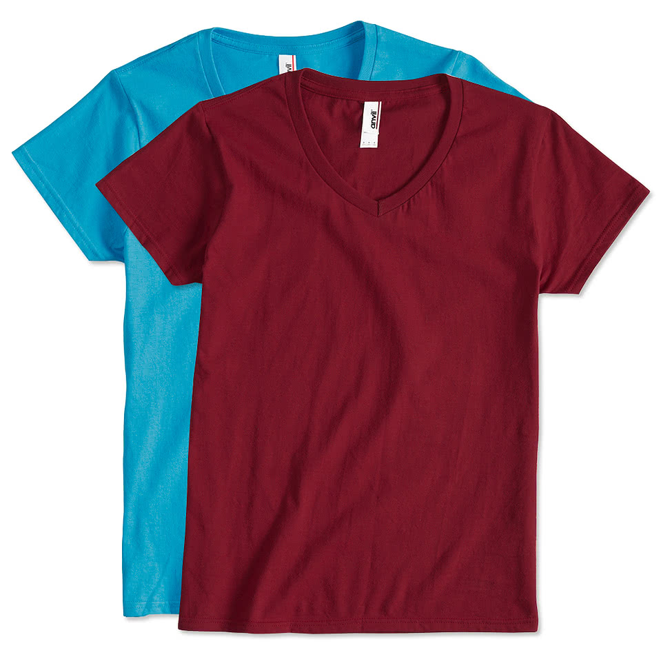 Anvil Women's Jersey V-Neck T-shirt