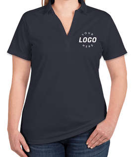Port Authority Women's Silk Touch Performance Polo - Screen Printed - Color: Navy