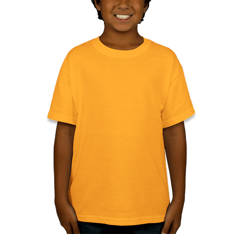 Gildan Youth DryBlend 50/50 T-shirt in Gold