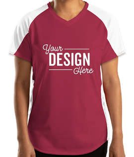Augusta Women's Cutter Jersey - Color: Maroon / White