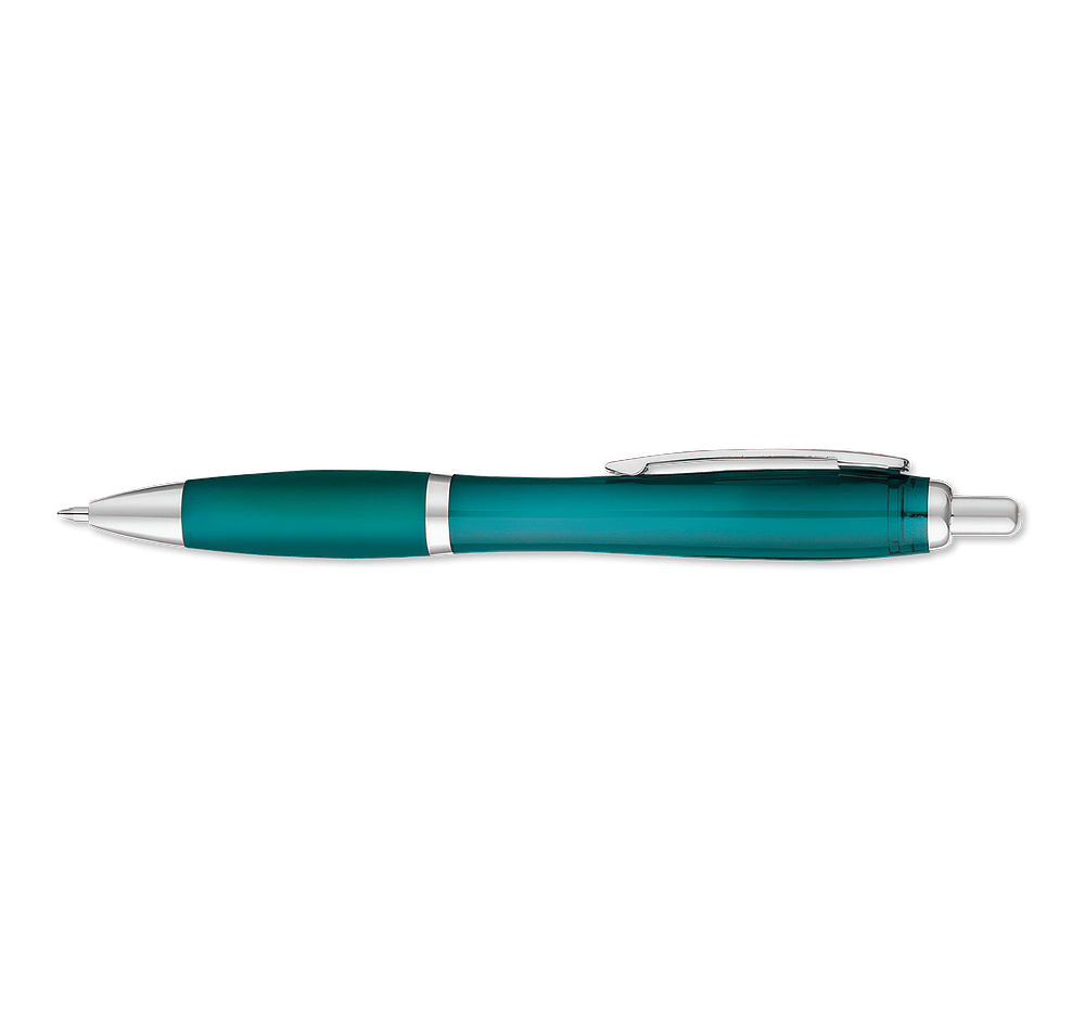 Curvaceous Translucent Ballpoint Pen (black ink)-default