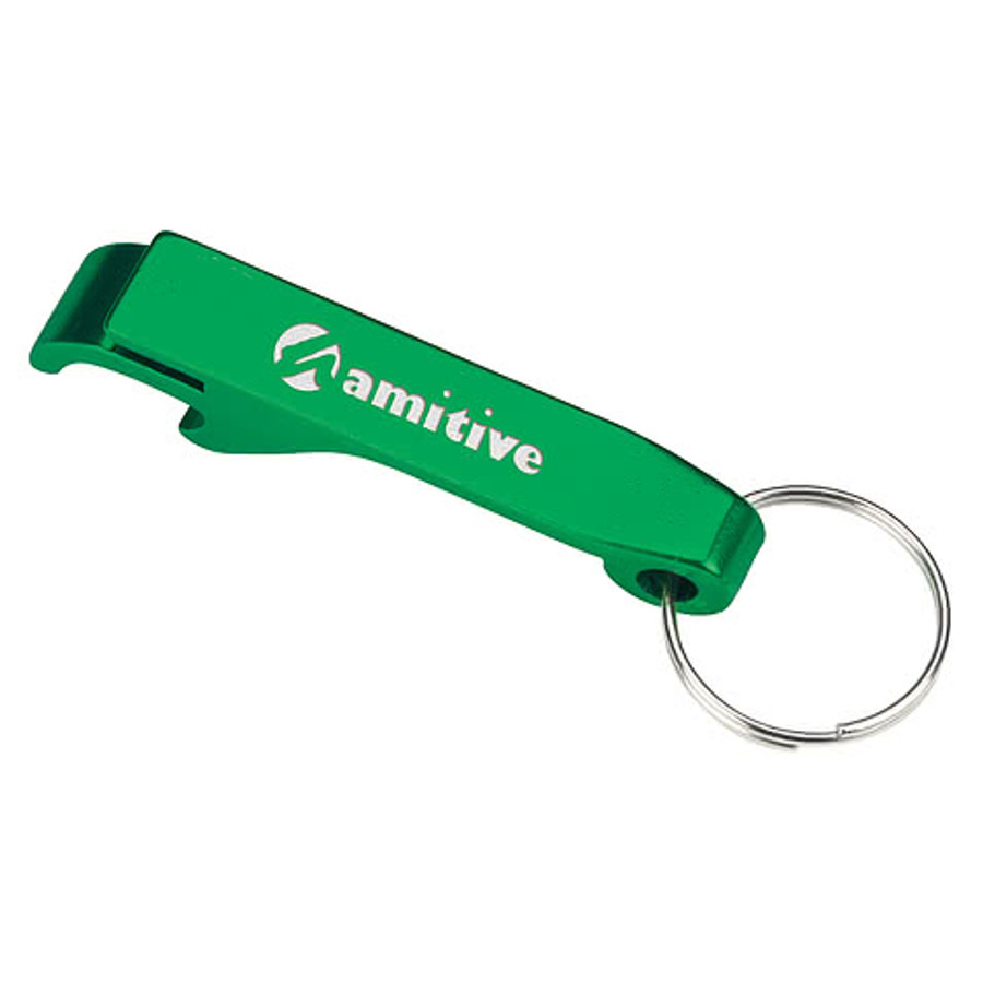 Laser Engraved Aluminum Can and Bottle Opener in Red