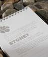 Mineral Stone Field Reporter Hard Cover Spiral Notebook with Pen