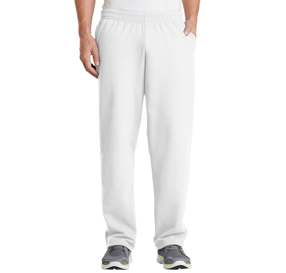 Port & Company Core Fleece Pocket Open Bottom Sweatpants-default