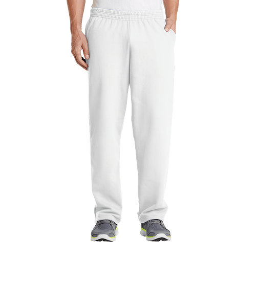 Port & Company Core Fleece Pocket Sweatpants in White