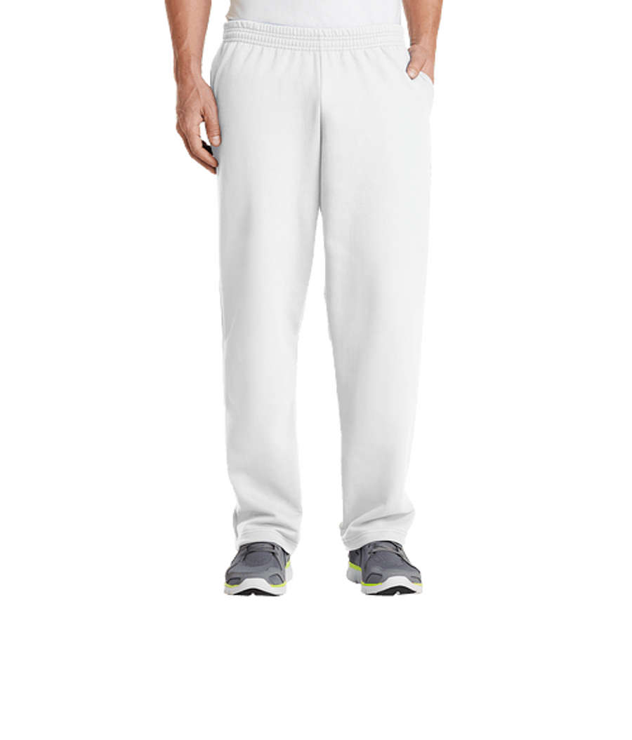 Port & Company Core Fleece Pocket Sweatpants in White