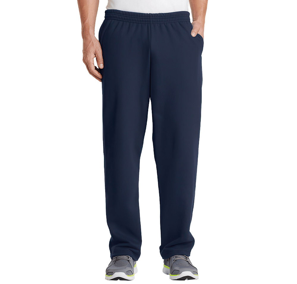 Port & Company Core Fleece Pocket Open Bottom Sweatpants-default