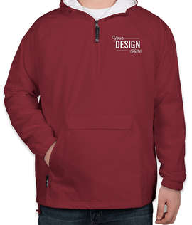 Charles River Classic Hooded Packable Anorak - Color: Cardinal