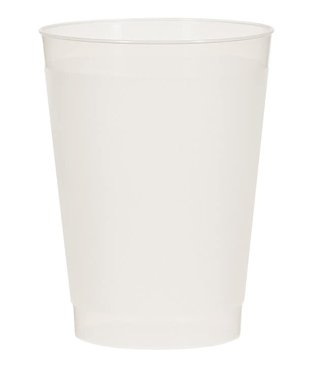 Full Color 10 oz. Frost Flex Plastic Stadium Cup (Case of 500)