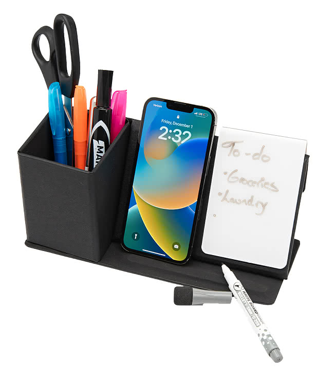 Wireless Charging Desk Organizer and Dry Erase Board