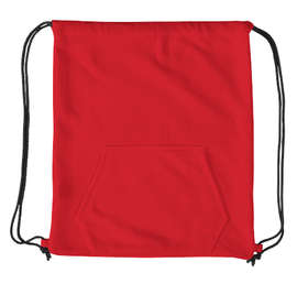 Port & Company Sweatshirt Drawstring Bag - Color: Red