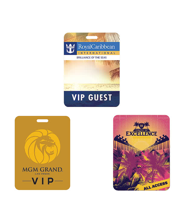 Full Color 3" x 4" Plastic Identification Badge