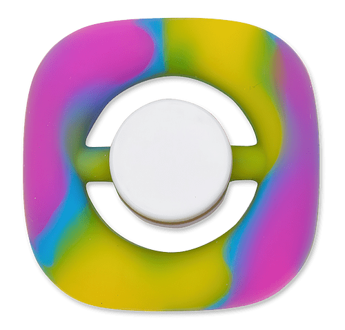 Theta Top Fidget Spinner in Rainbow