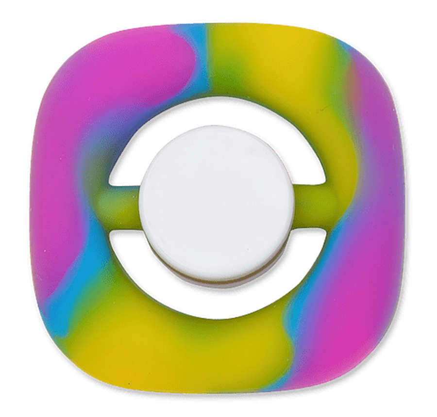 Theta Top Fidget Spinner in Rainbow