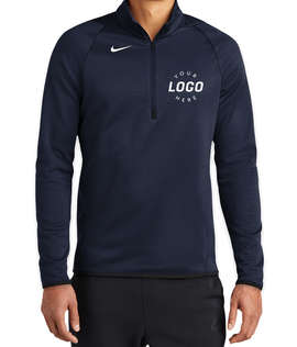 Nike Therma-FIT Performance Quarter Zip Sweatshirt - Color: Team Navy
