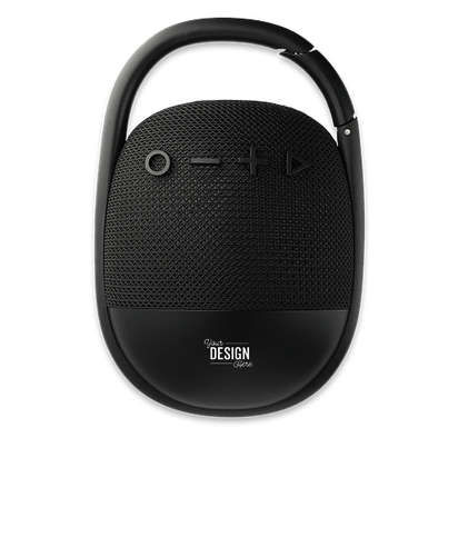 Fabric Clip Waterproof Bluetooth Speaker - Black