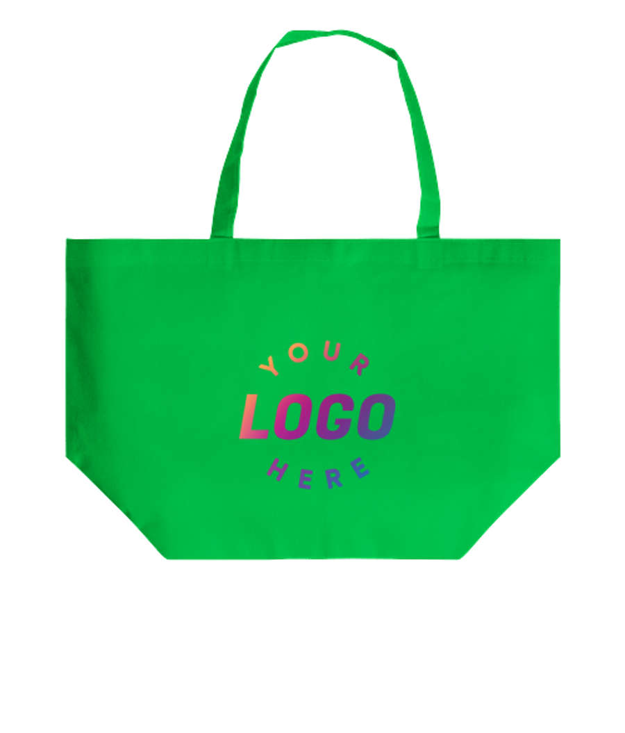YaYa Non-Woven Shopper Tote Bag in Lime Green
