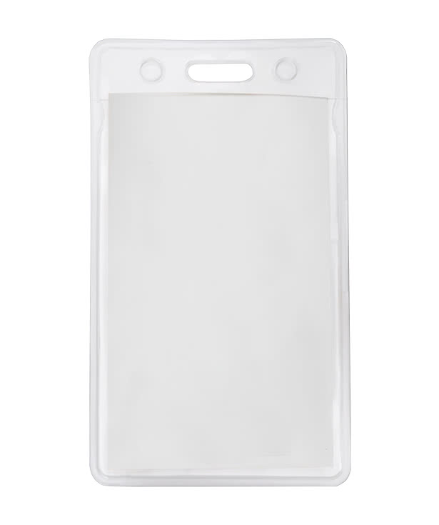 2" x 3.62" Vertical Vinyl Badge Pouch