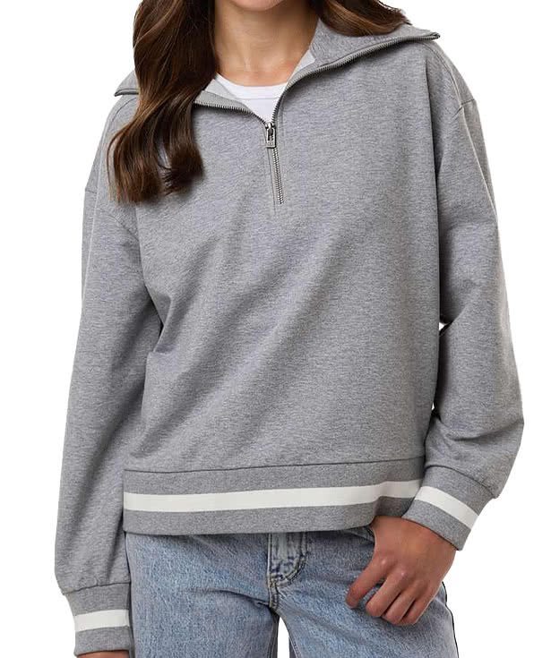 Custom Holloway Women's Heritage Prep French Terry Quarter Zip