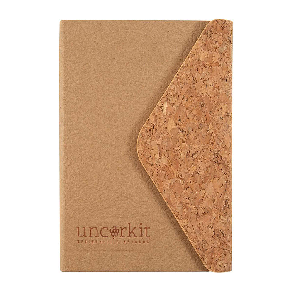 JournalBooks ® Debossed Cork & Craft Hard Cover Notebook