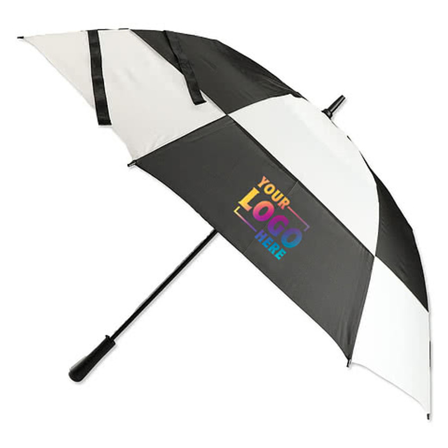 64" Arc Totes UV Auto Open Golf Umbrella in Navy / White