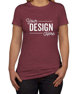 Bella + Canvas Women's Slim Fit Favorite T-shirt - Color: Heather Cardinal
