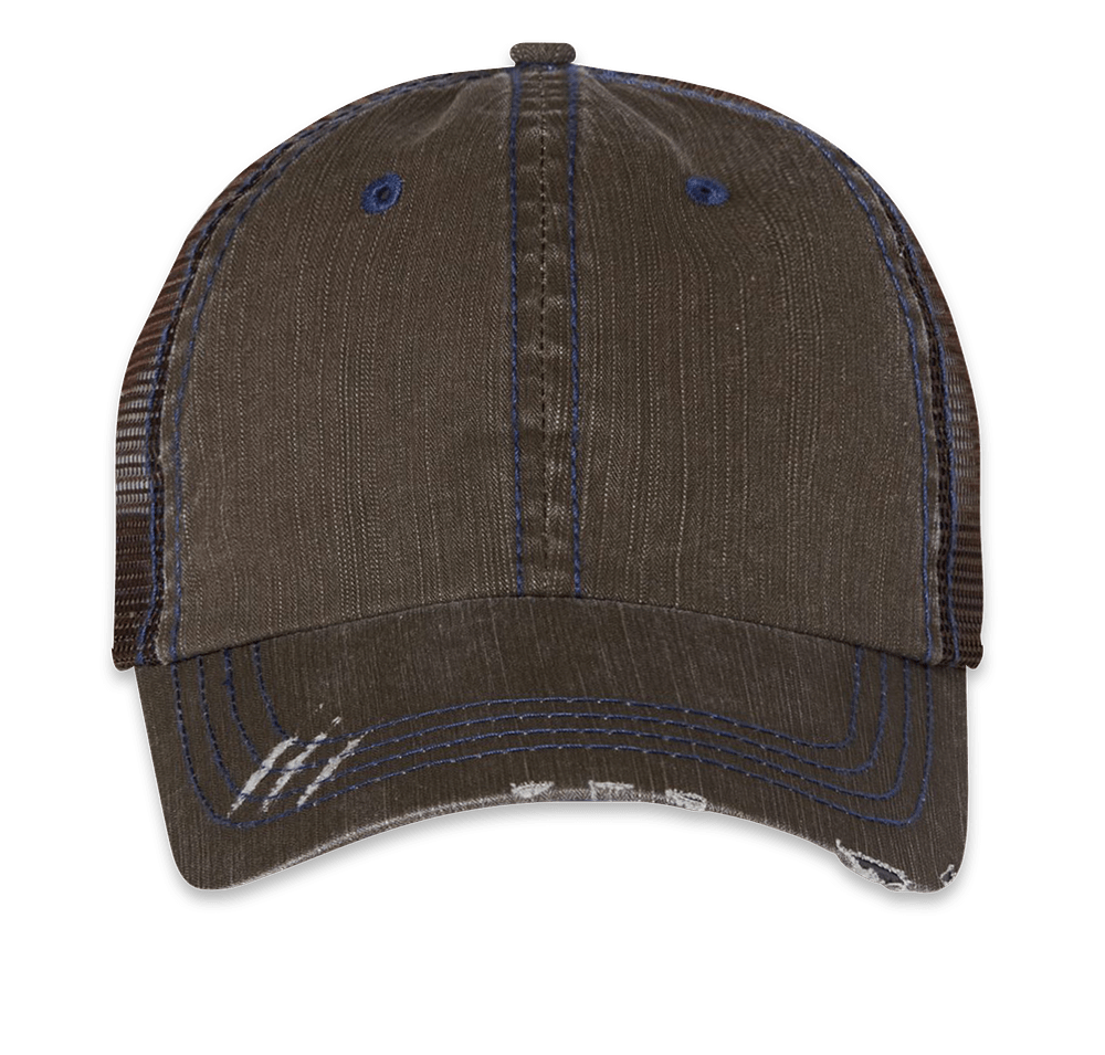 Mega Cap Herringbone Trucker Hat-default