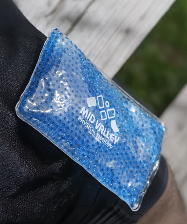 Rectangle Aqua Pearls Hot/Cold Pack