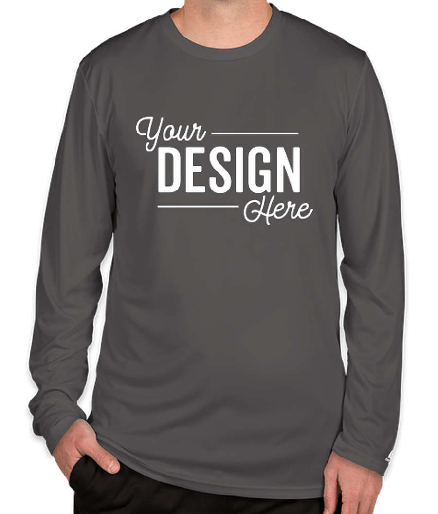 Russell Athletic Dri Power® Long Sleeve Performance Shirt in Stealth