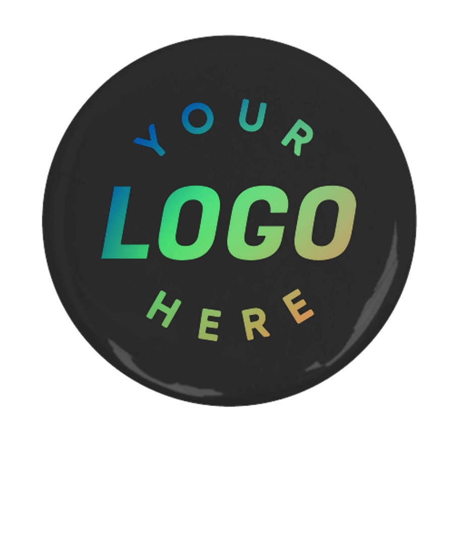 1.75" Round Button in Black