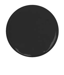 3" Round Button - Color: Black