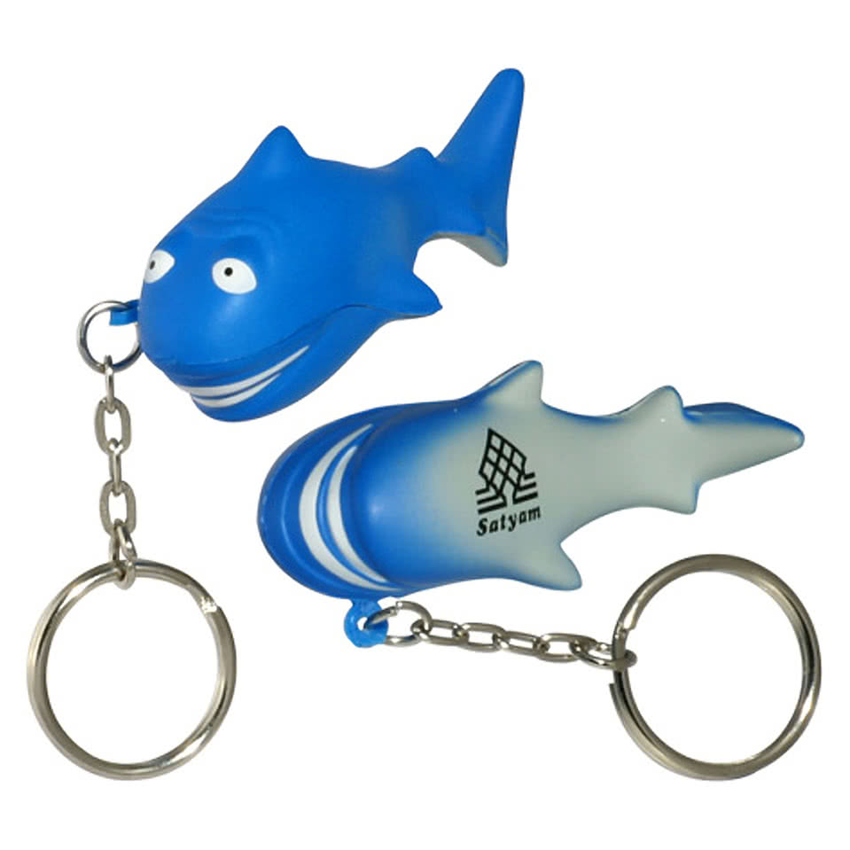 Shark Stress Reliever Keychain